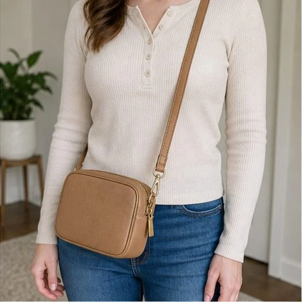 Tan Faux Leather Bag